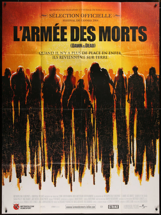 Dawn Of The Dead (2004) Original French One Panel Movie Poster