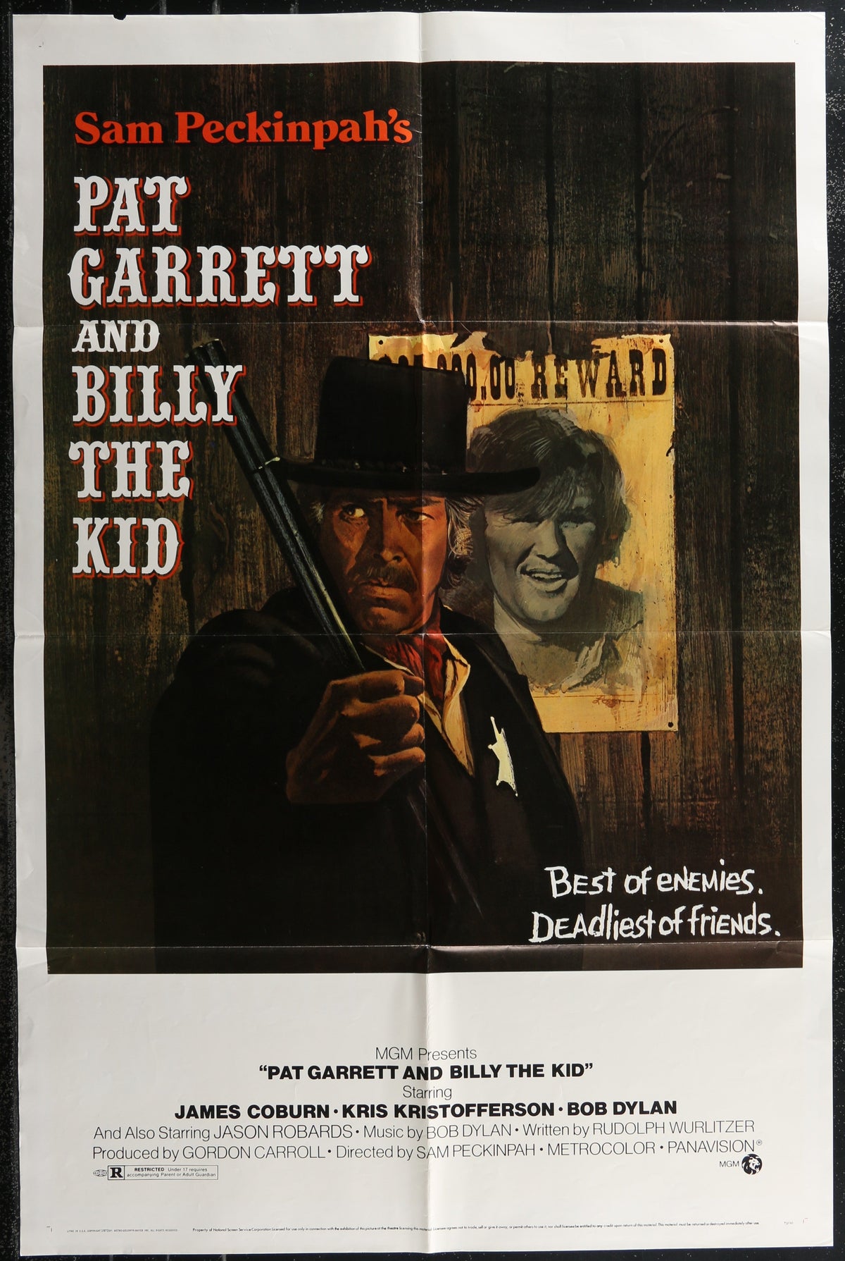 Pat Garrett And Billy The Kid (1973) Original US One Sheet Movie Poster