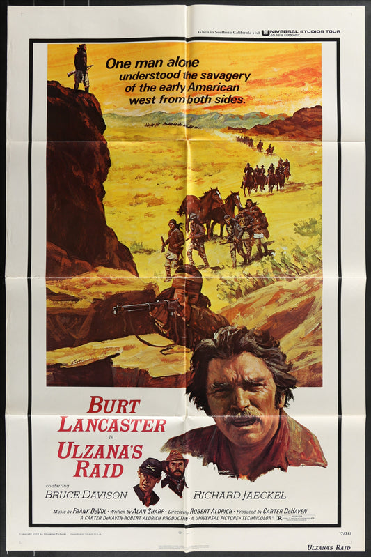 Ulzana's Raid (1972) Original US One Sheet Movie Poster