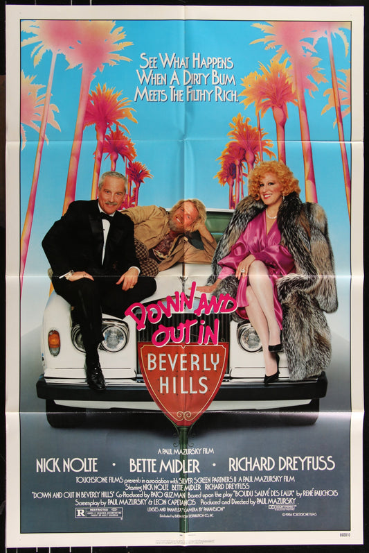 Down And Out In Beverly Hills (1986) Original US One Sheet Movie Poster