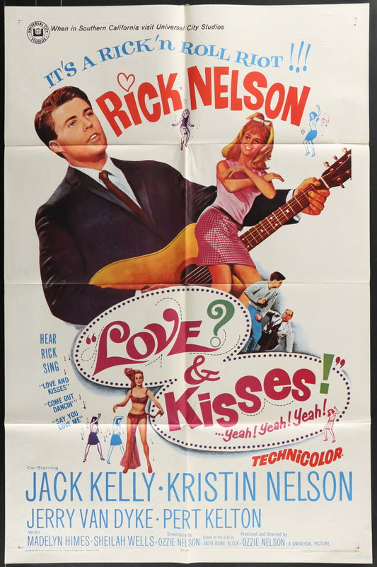Love & Kisses (1965) Original US One Sheet Movie Poster