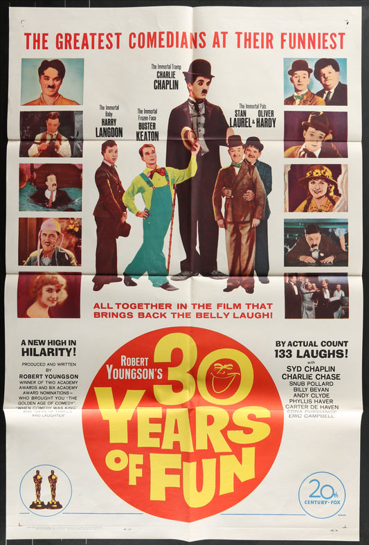 30 Years Of Fun (1963) Original US One Sheet Movie Poster
