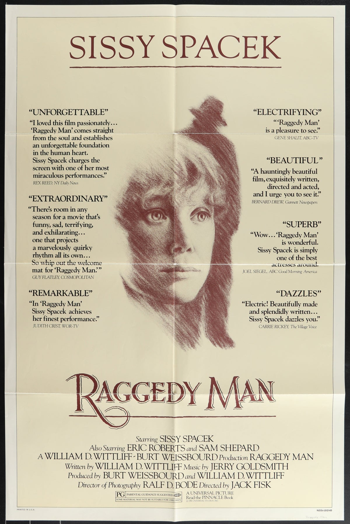 Raggedy Man (1981) Original US One Sheet Movie Poster