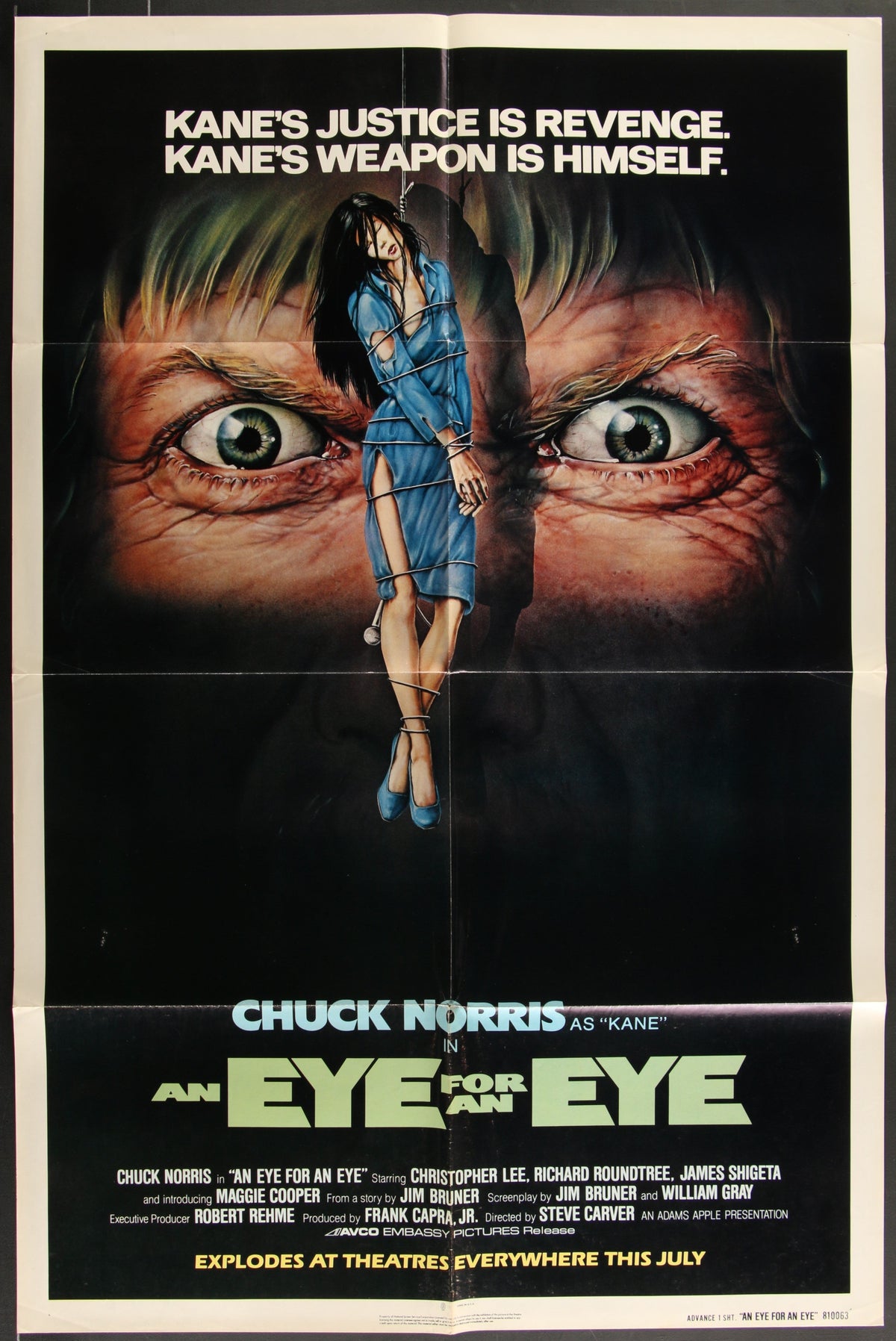 An Eye For An Eye (1981) Original US One Sheet Movie Poster