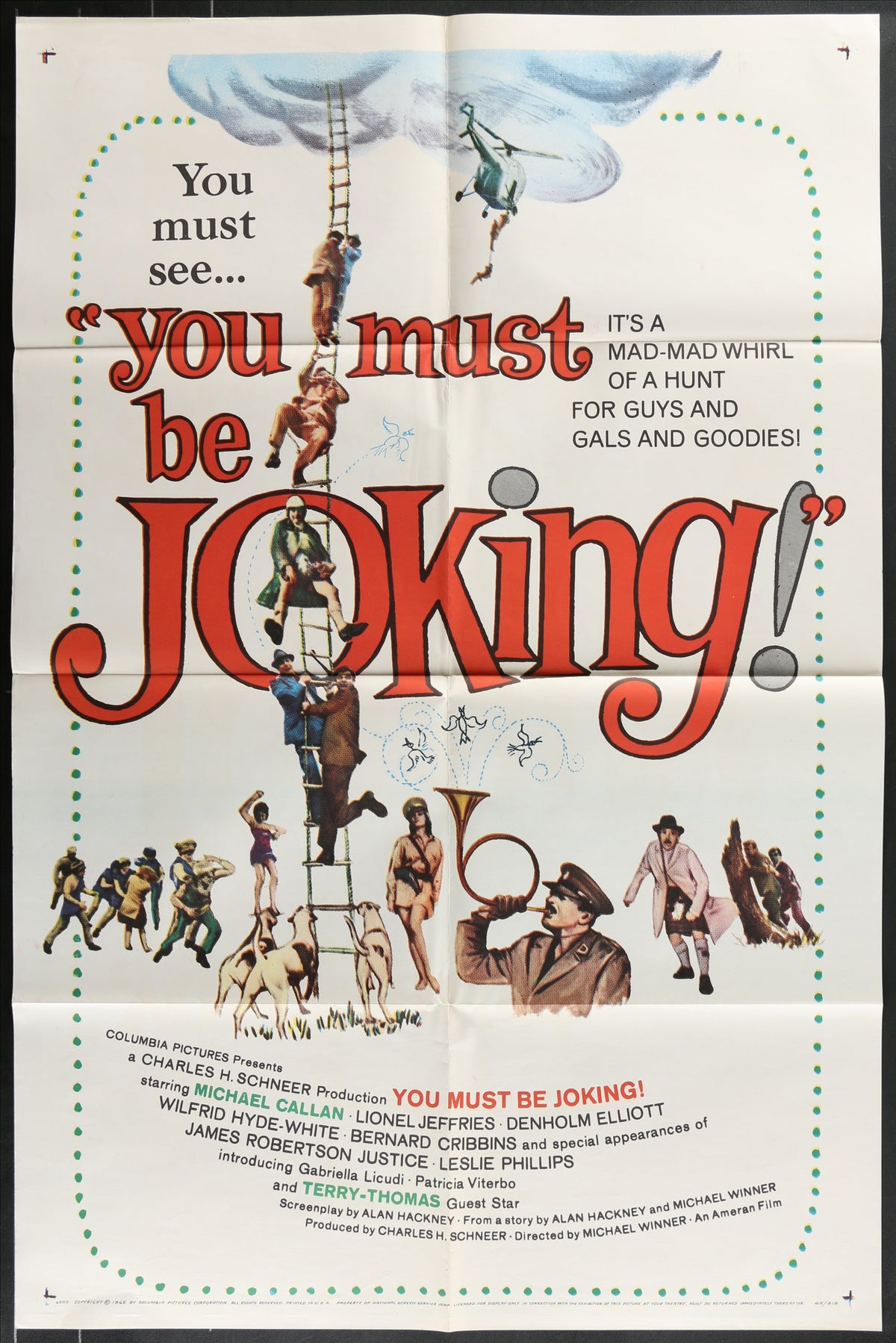 You Must Be Joking (1965) Original US One Sheet Movie Poster