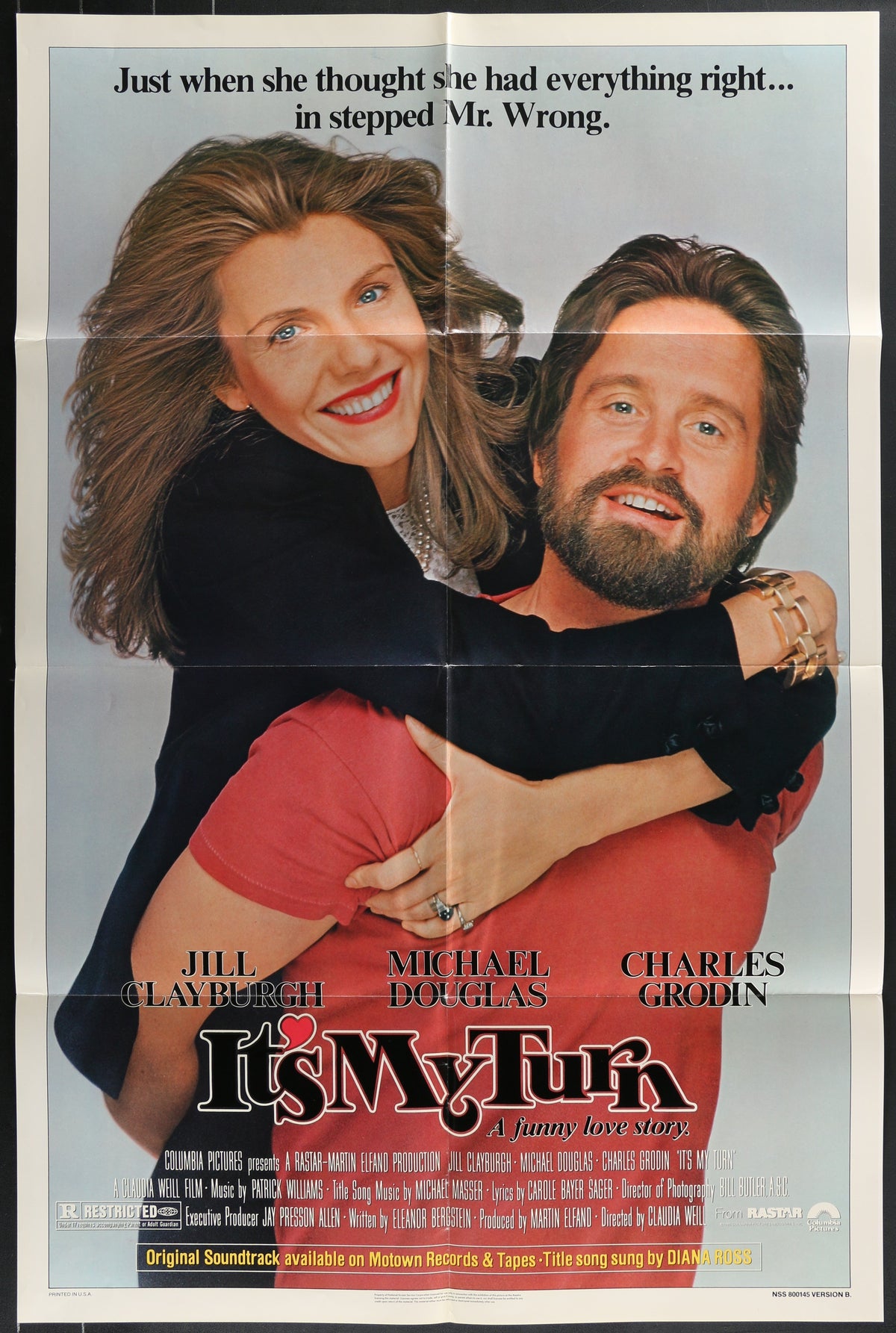 It's My Turn (1980) Original US One Sheet Movie Poster