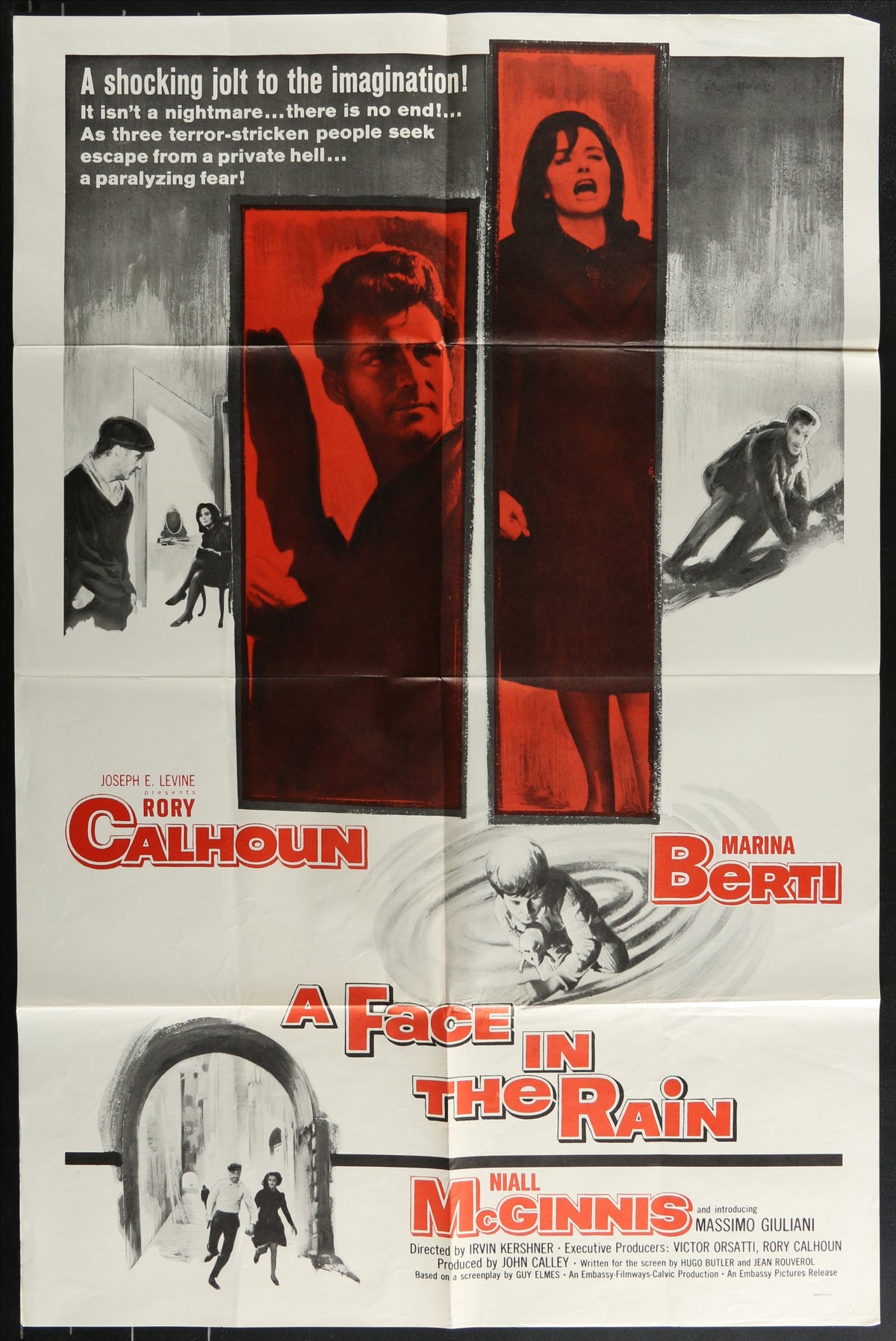 A Face In The Rain (1963) Original US One Sheet Movie Poster
