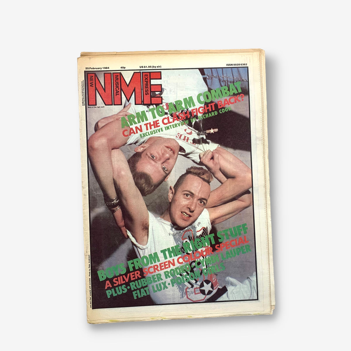 1984 The Clash - Arm to Arm Combat - NME Magazine