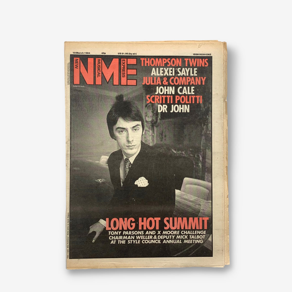 1984 Paul Weller - Long Hot Summit - NME Magazine
