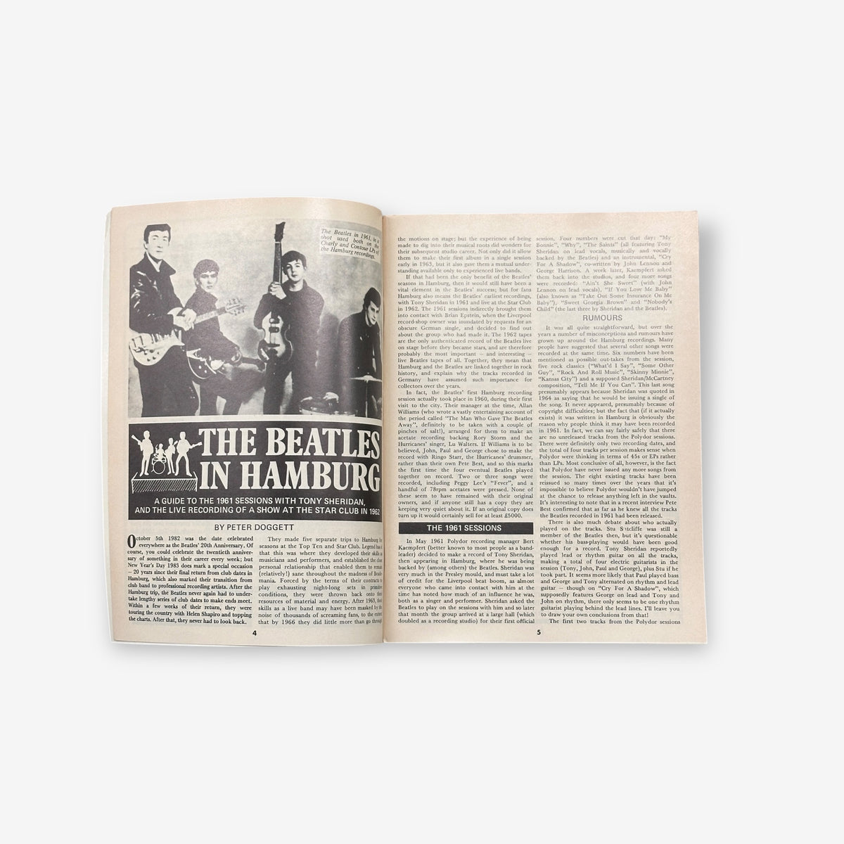 1983 The Beatles - In Hamburg - Record Collector Magazine No.41
