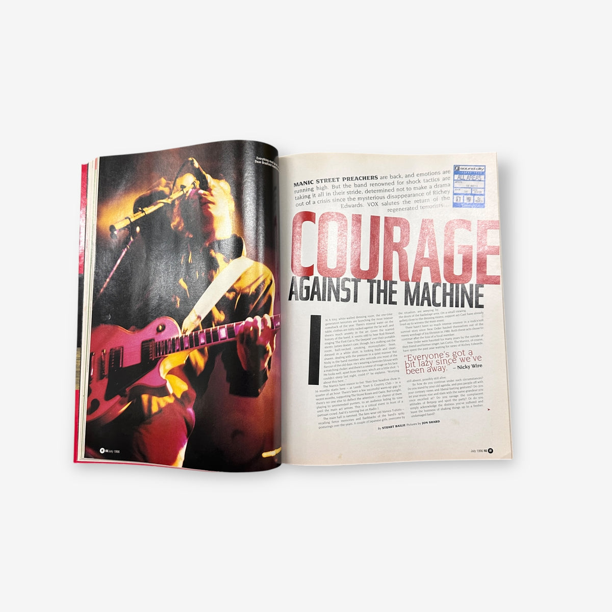 1996 Manic Street Preachers - New Start Riot! - VOX Magazine