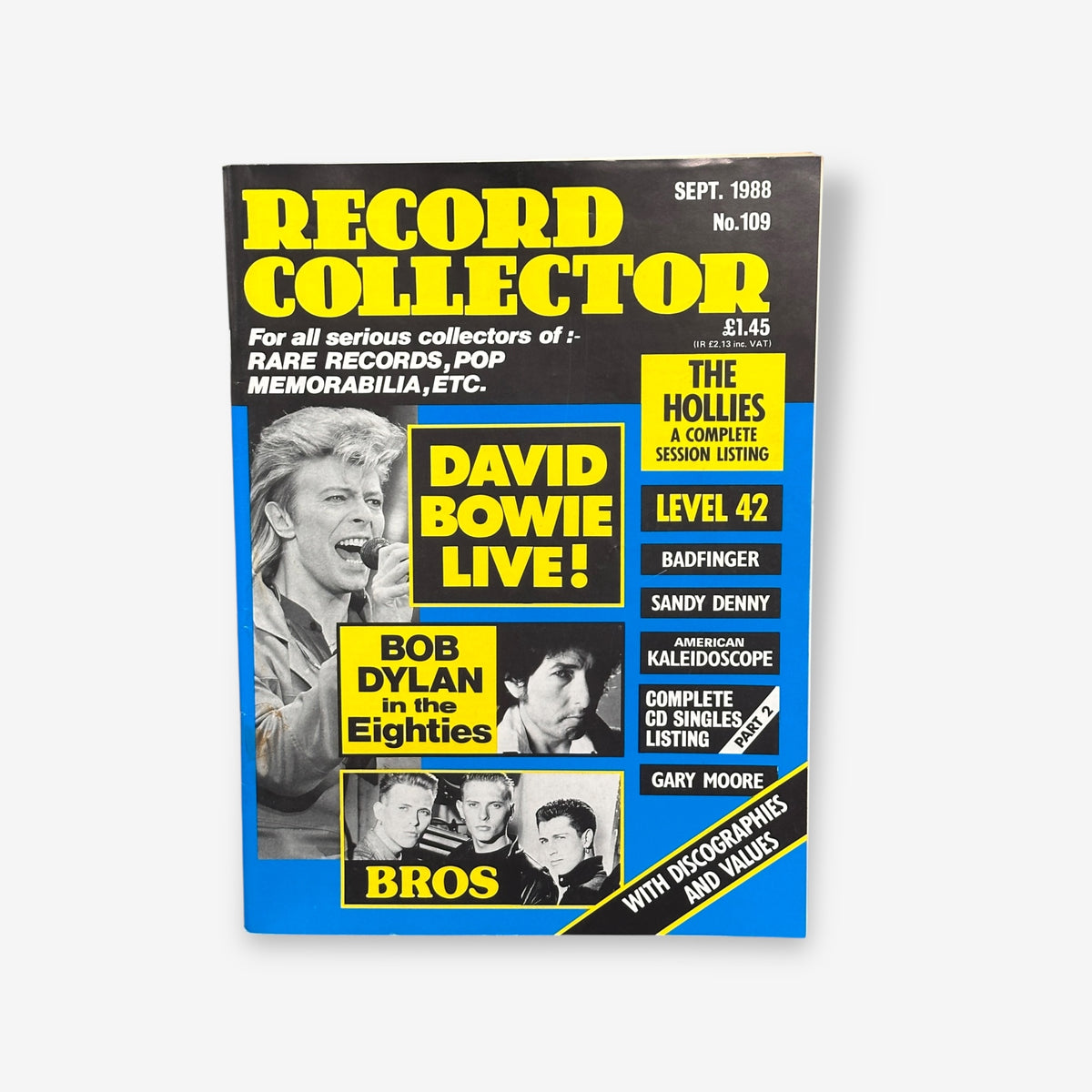 1988 David Bowie - Live! - Record Collector Magazine No.109