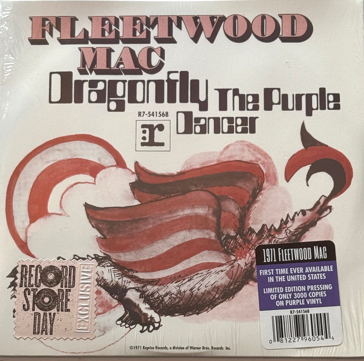 Fleetwood Mac – Dragonfly – 2020 Psychedelic Rock · 7" Purple Vinyl · Sealed Copy