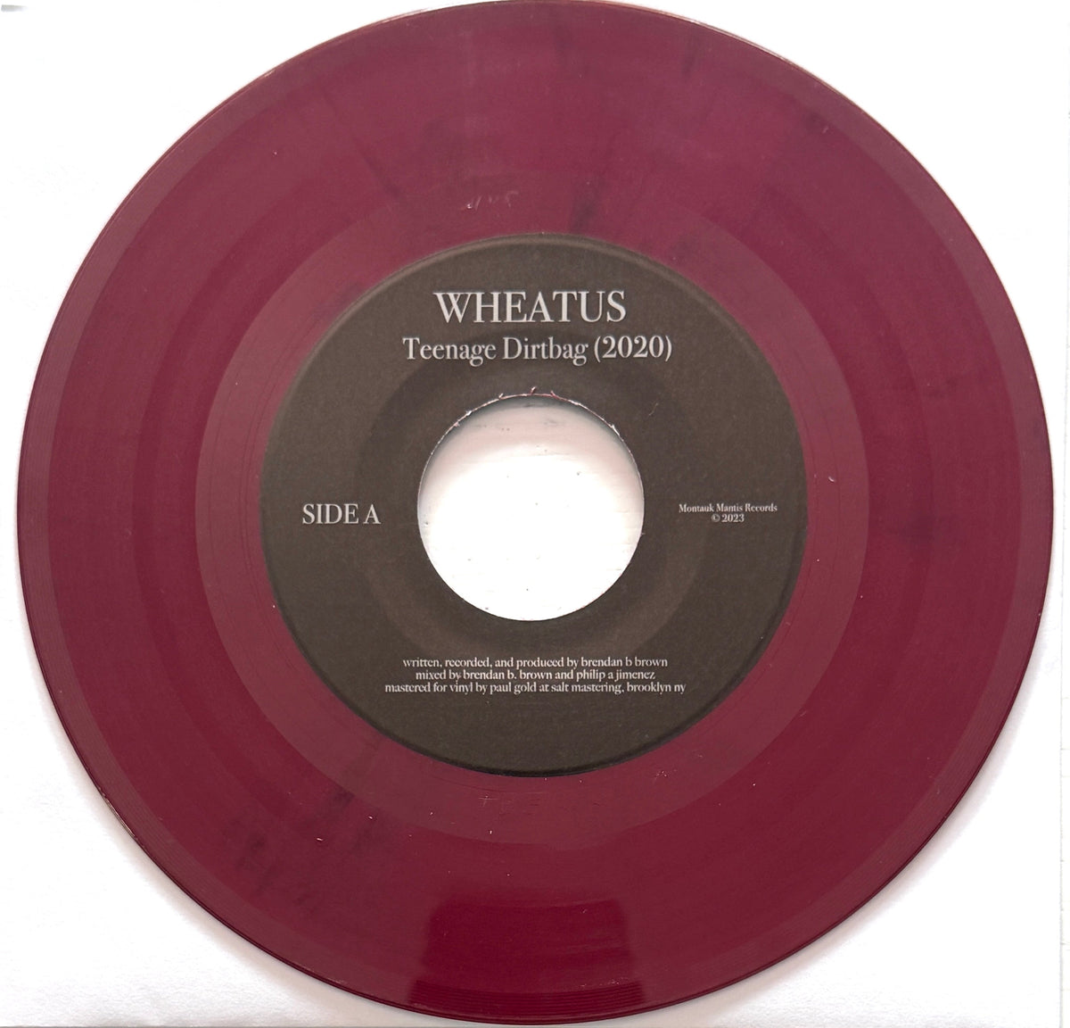 Wheatus – Teenage Dirtbag – 2020 Pop Rock · 7" Vinyl · Numbered Limited Edition