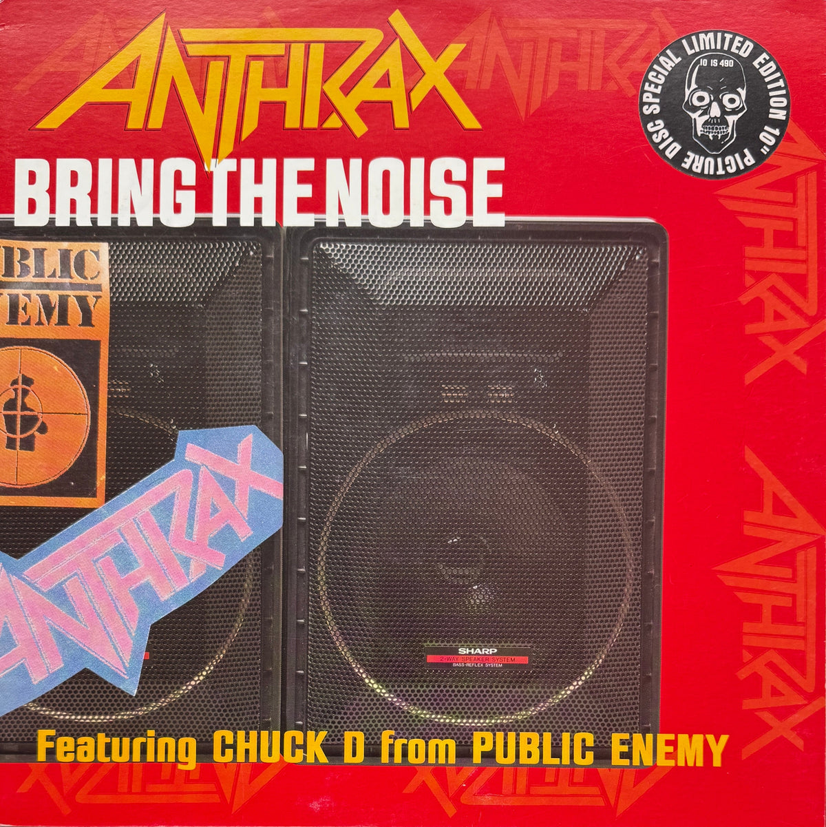 Anthrax – Bring The Noise – 1991 Thrash / Hip-Hop · 10" Picture Disc · Limited Edition