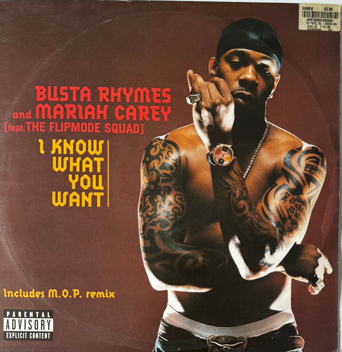 Busta Rhymes &amp; Mariah Carey feat. Flipmode Squad – I Know What You Want (2003) – 12" Hip Hop Vinyl