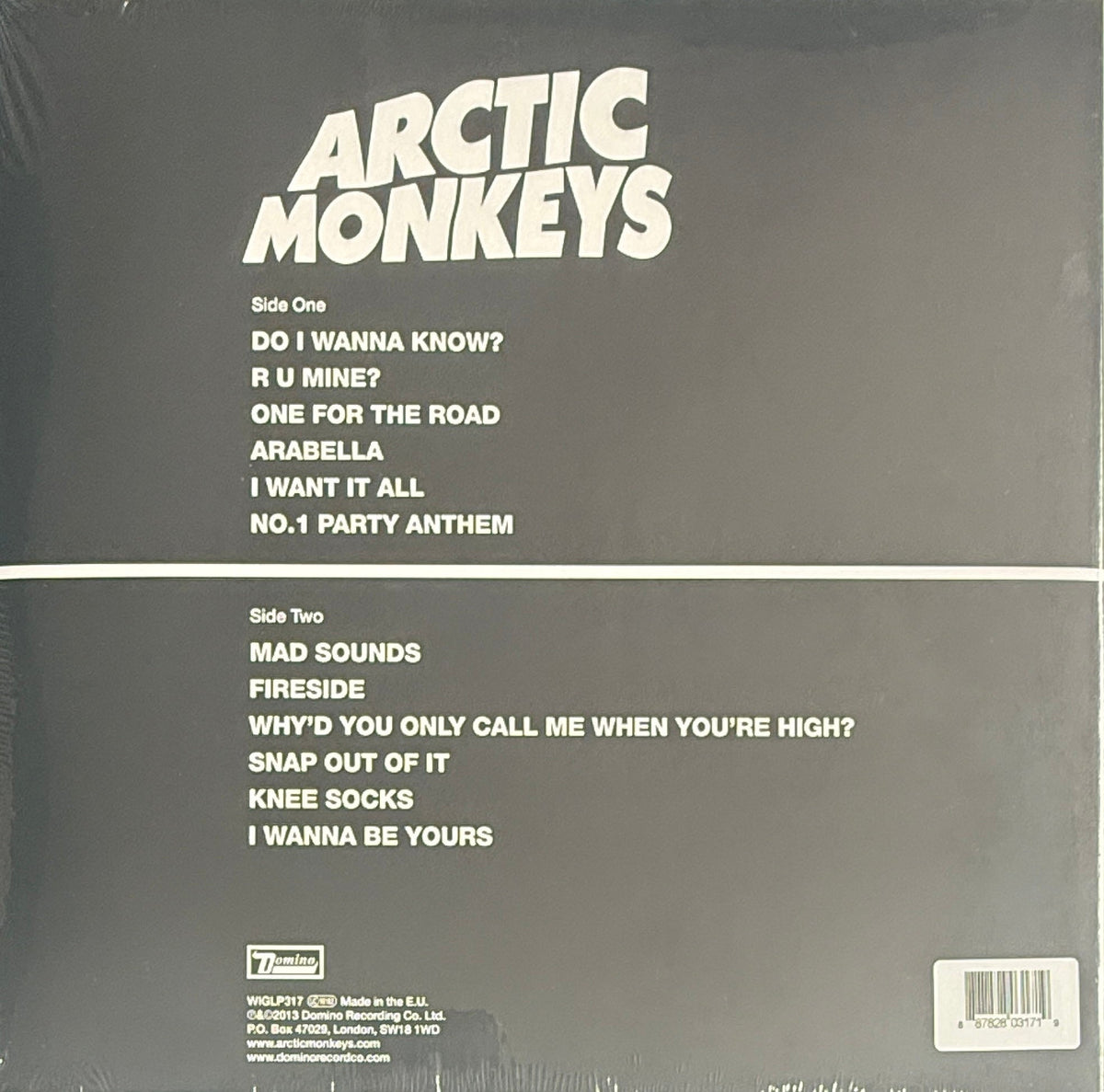 Arctic Monkeys – AM 180g Vinyl LP Indie Rock Classic Gatefold Album