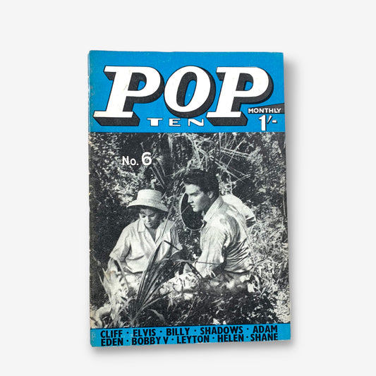 Pop Ten Monthly Issue 6 - 1962 Pop Music A6 Paper Magazine