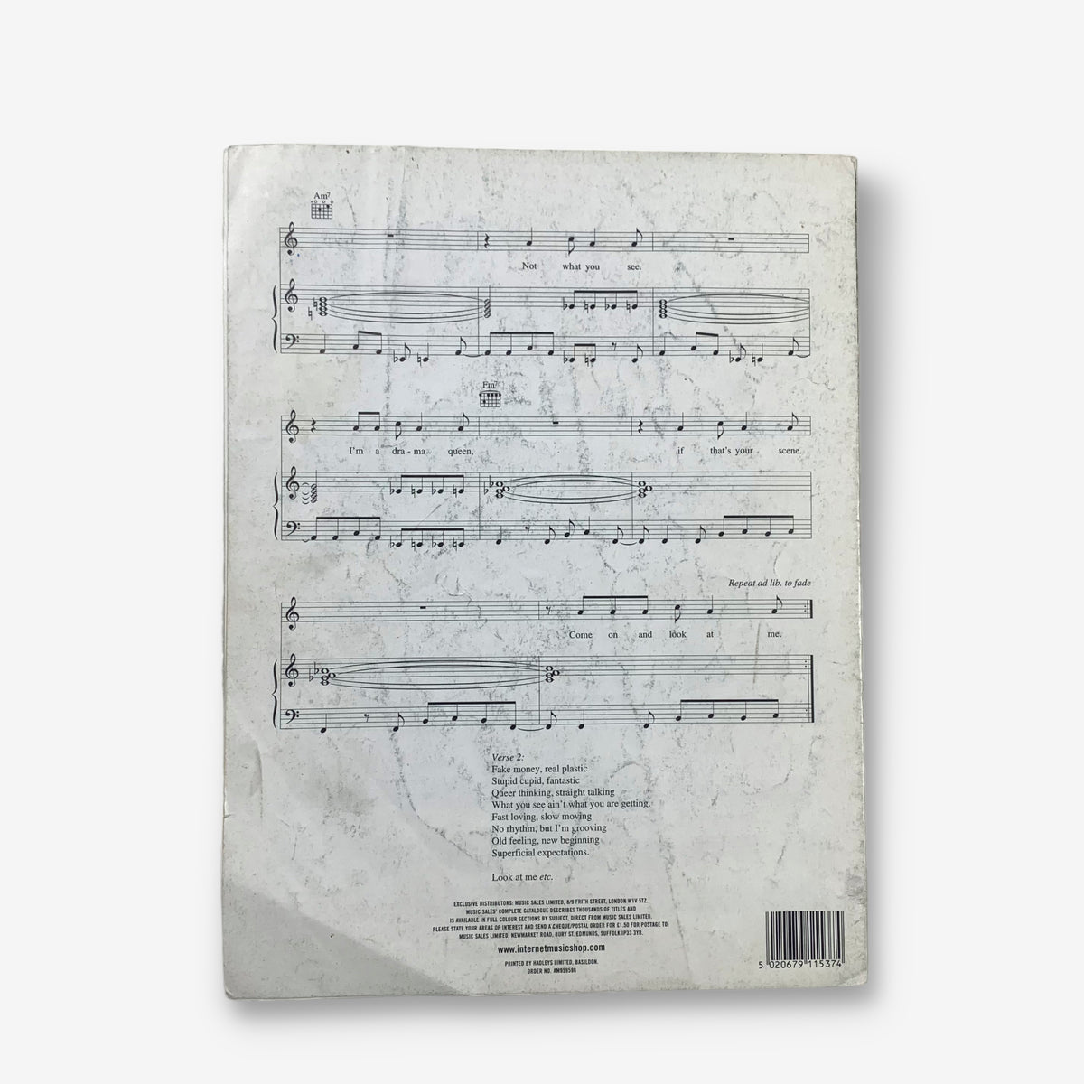 Geri Halliwell - 'Look At Me' Original Sheet Music