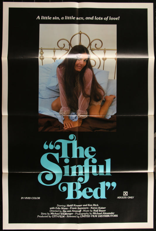 The Sinful Bed (1974) Original US One Sheet Movie Poster