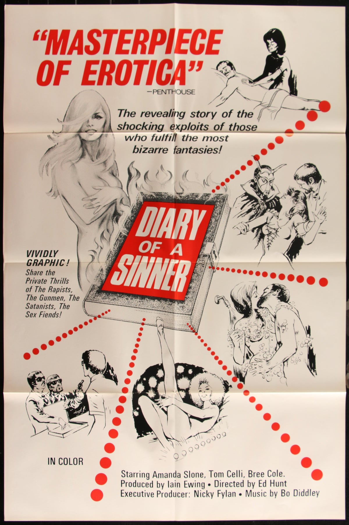 Diary Of A Sinner (1974) Original US One Sheet Movie Poster