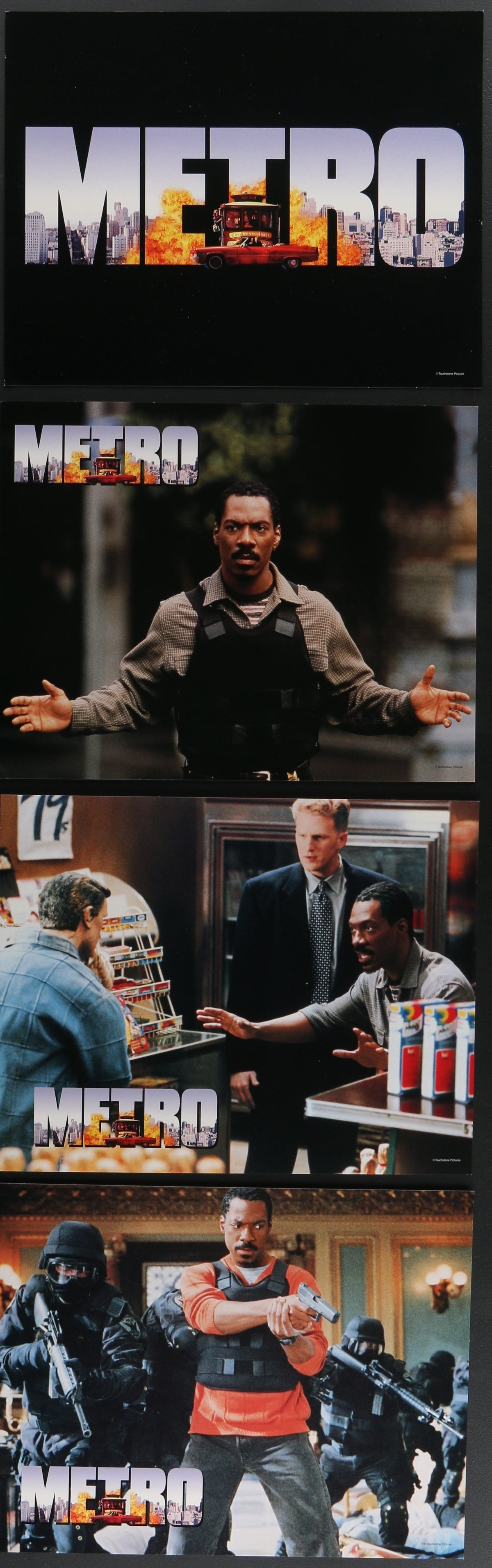 Metro (1997) Original US Lobby Cards x 6