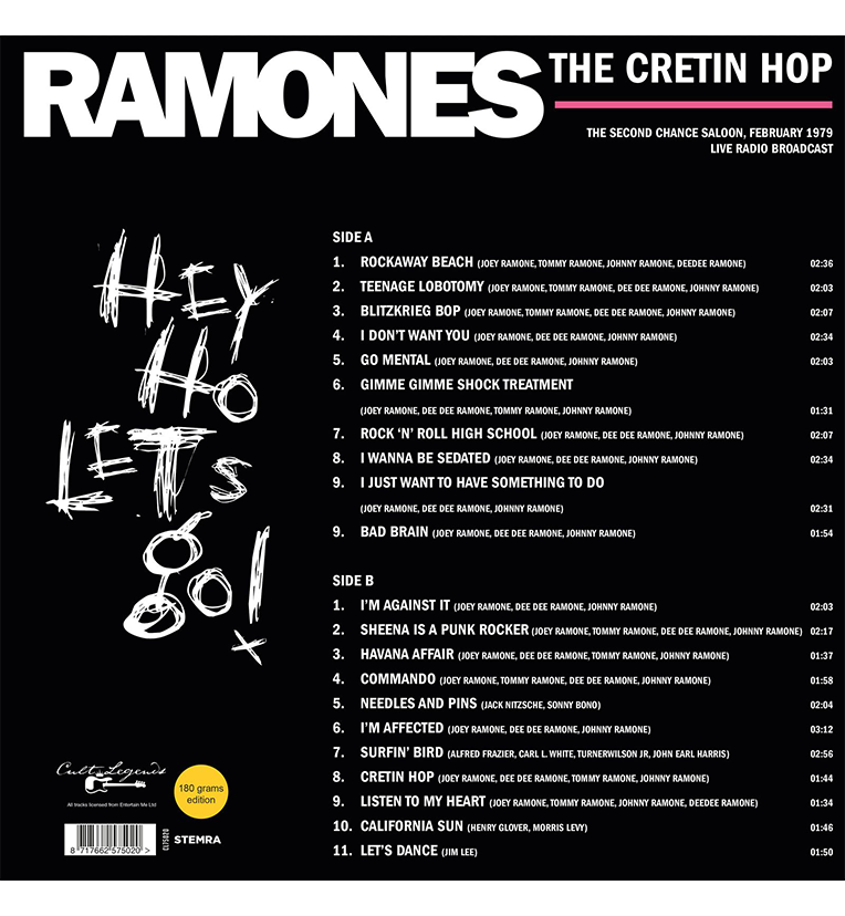 Ramones – The Cretin Hop: Live in Ann Arbor, MI, 1979 (12-Inch Album on 180g Vinyl)