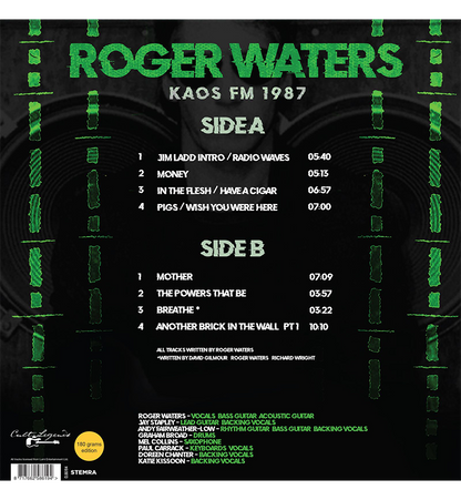 Roger Waters – KAOS FM 1987: Live in Québec (12-Inch Album on 180g Vinyl)