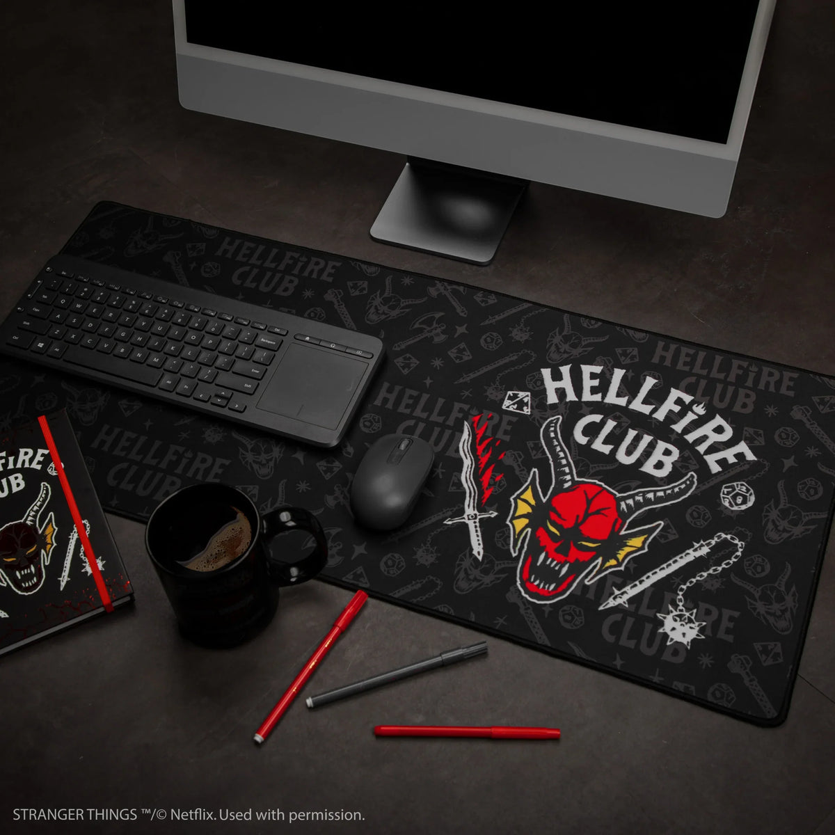 Stranger Things Desk Mat Hellfire Club CR2580