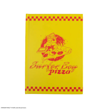 Stranger Things Hardcover Notebook Surfer Boy Pizza CR5184
