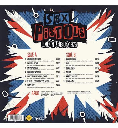 Sex Pistols – Live in the UK 1976 (12-Inch Album on 180g Vinyl)