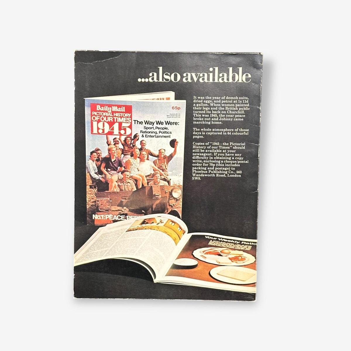 The Queen Mother - 75 Glorious Years - Magazine (Angus Hall) 1975
