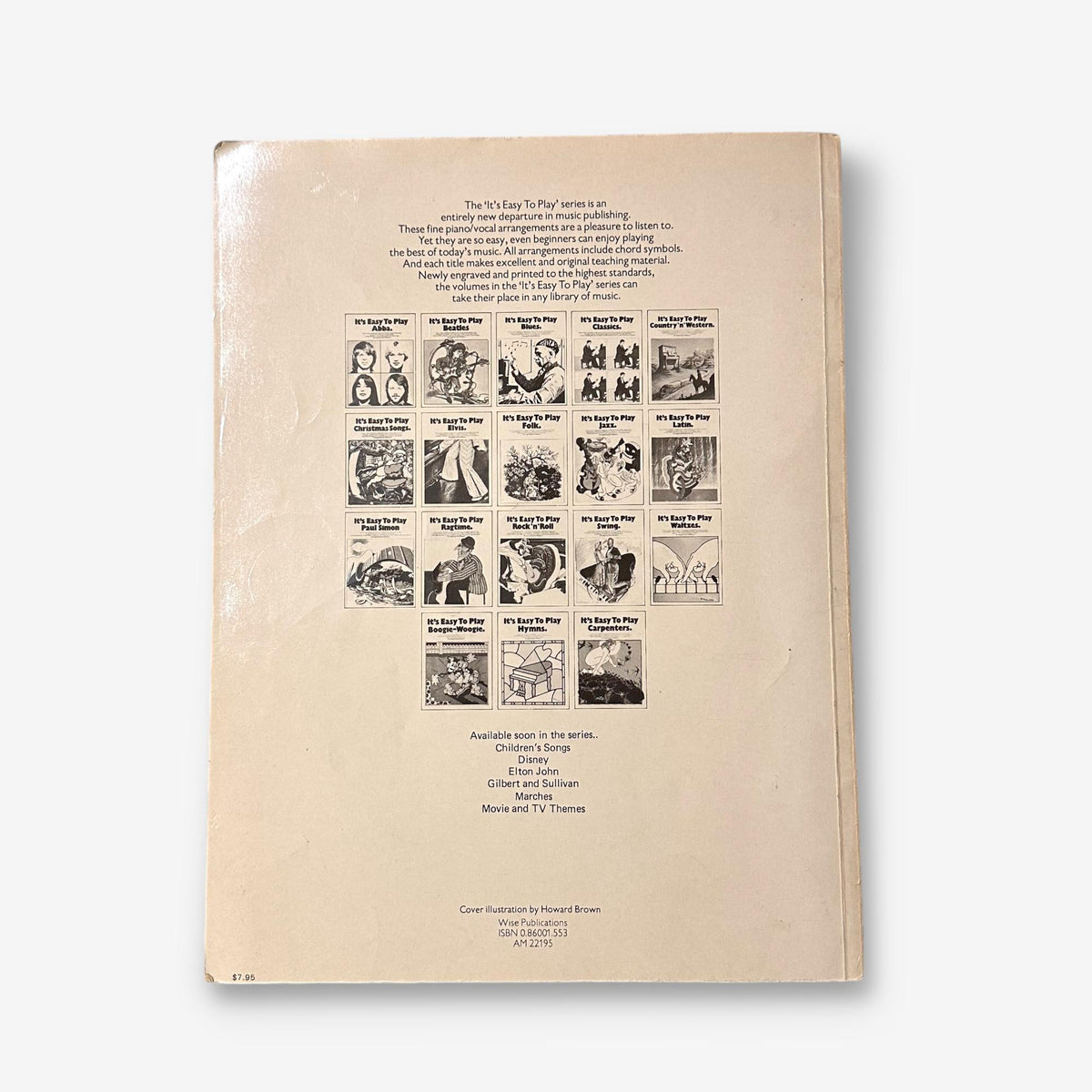 It's Easy To Play ABBA - 1979 Paperback Music Sheet Book (Cyril Watters)