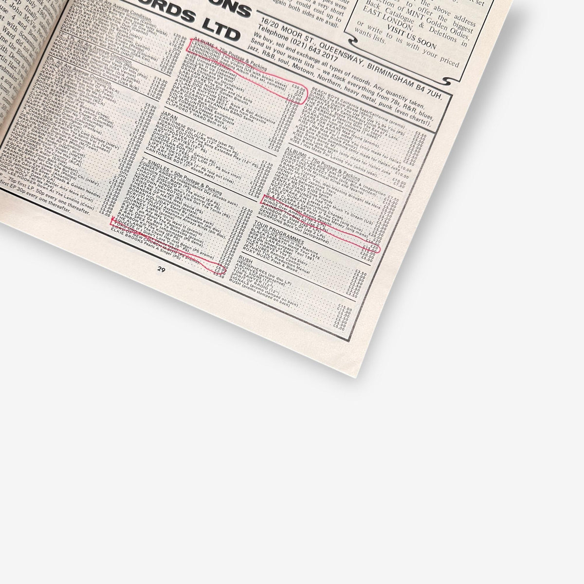 1985 Beach Boys' Rarities - Record Collector Magazine No. 65