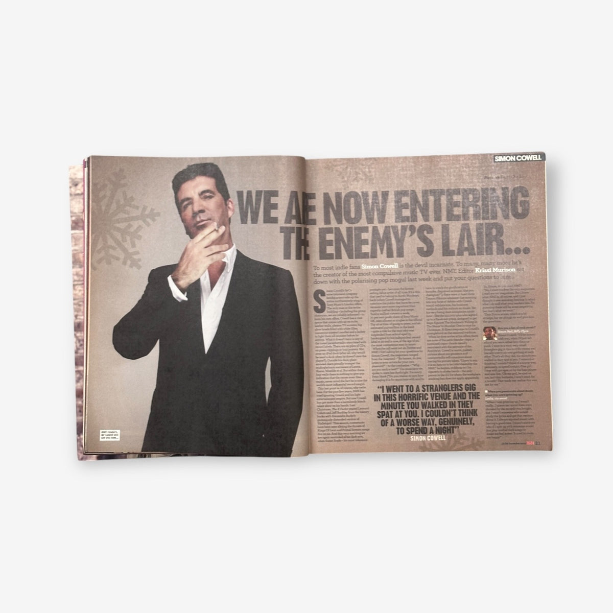 2008 Simon Cowell - The Grinch Speaks - NME Magazine