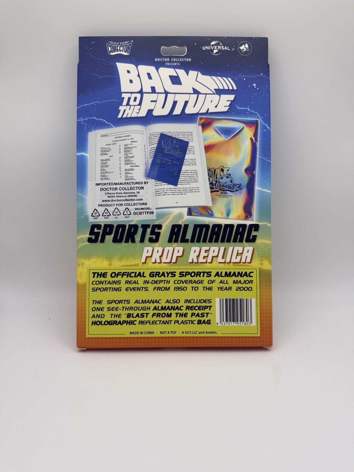 Doctor Collector Official Back to the Future Sports Almanac
