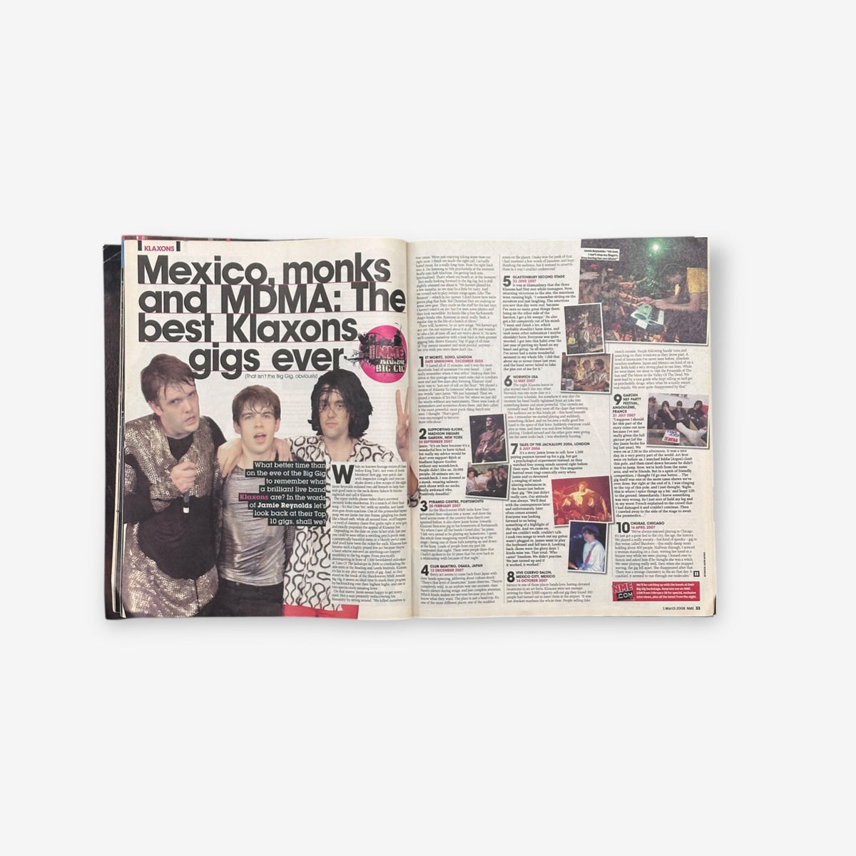 2008 Manic Street Preachers - Gear Up For The Gig Of Their Lives - NME Magazine