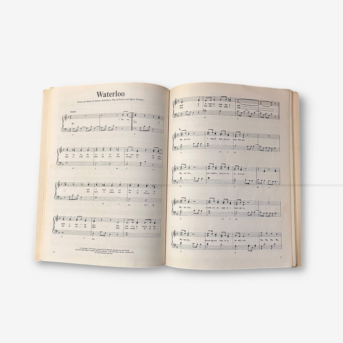 It's Easy To Play ABBA - 1979 Paperback Music Sheet Book (Cyril Watters)