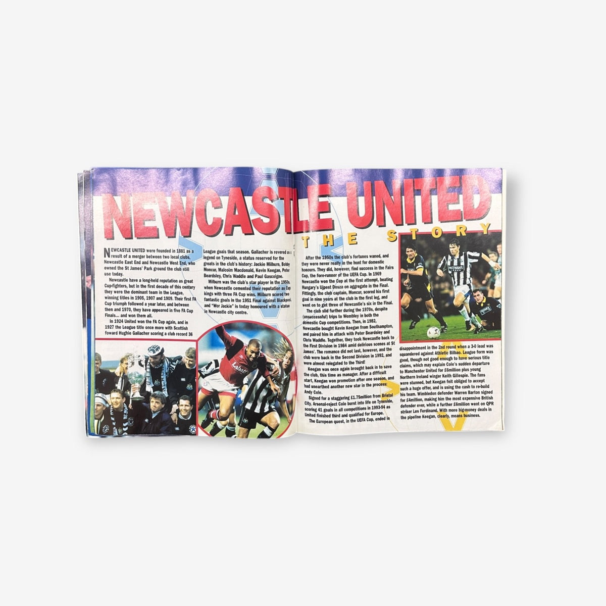 Newcastle - Premier League Superteams 1995 Book