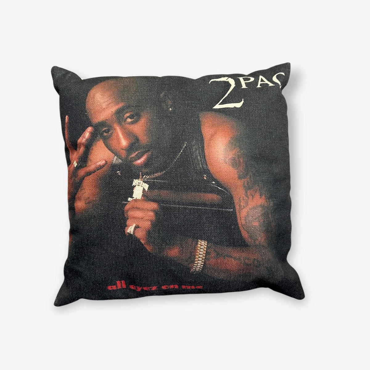 Vintage Tupac Shakur 2Pac Square Cushion 44cm