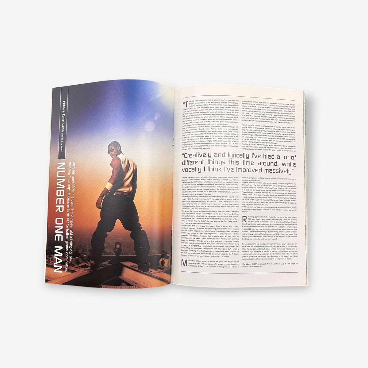 2001 Usher - Number One Man - Blues & Soul Magazine Issue 846