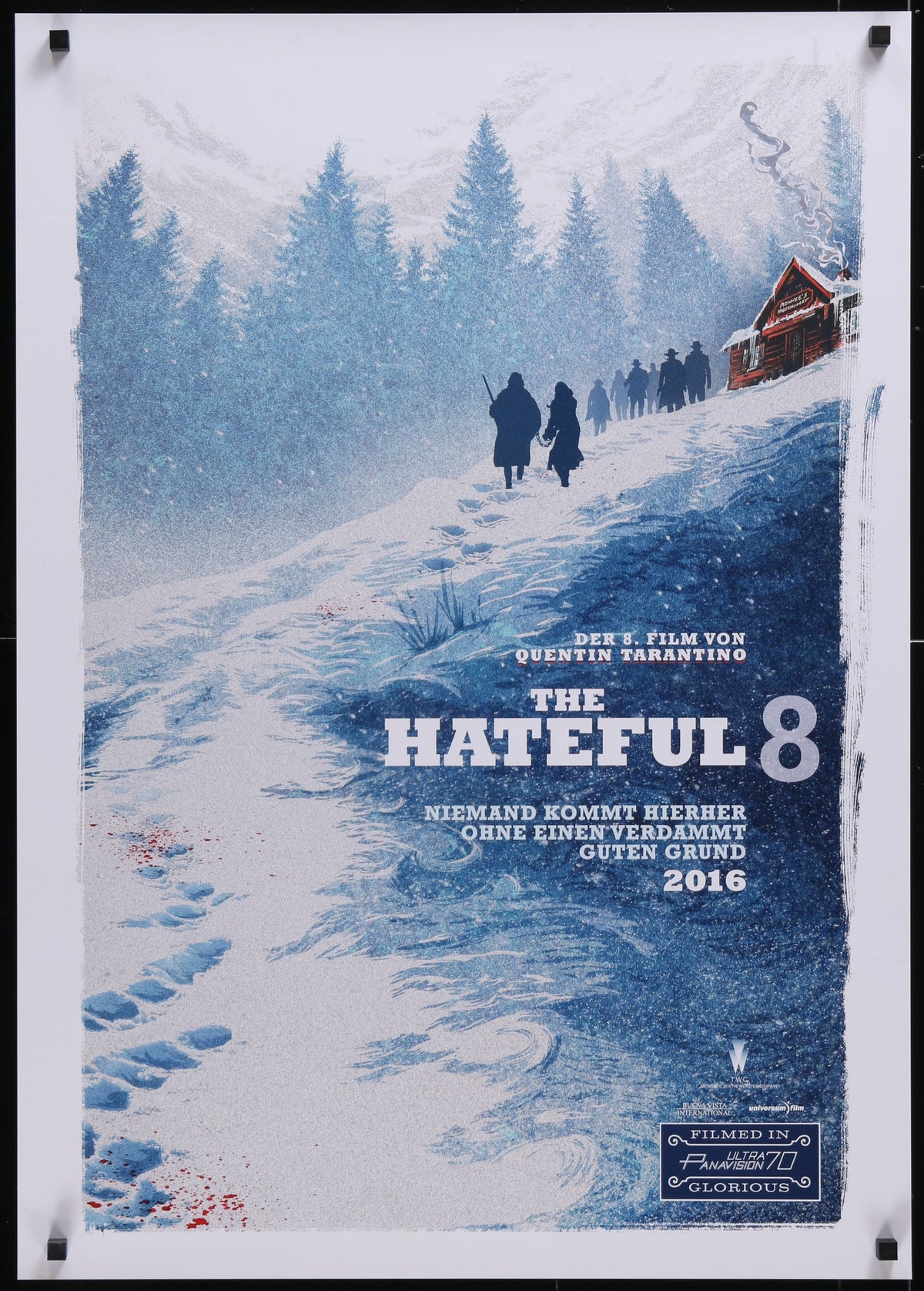 The Hateful 8 (2015) Original German A1 Movie Poster