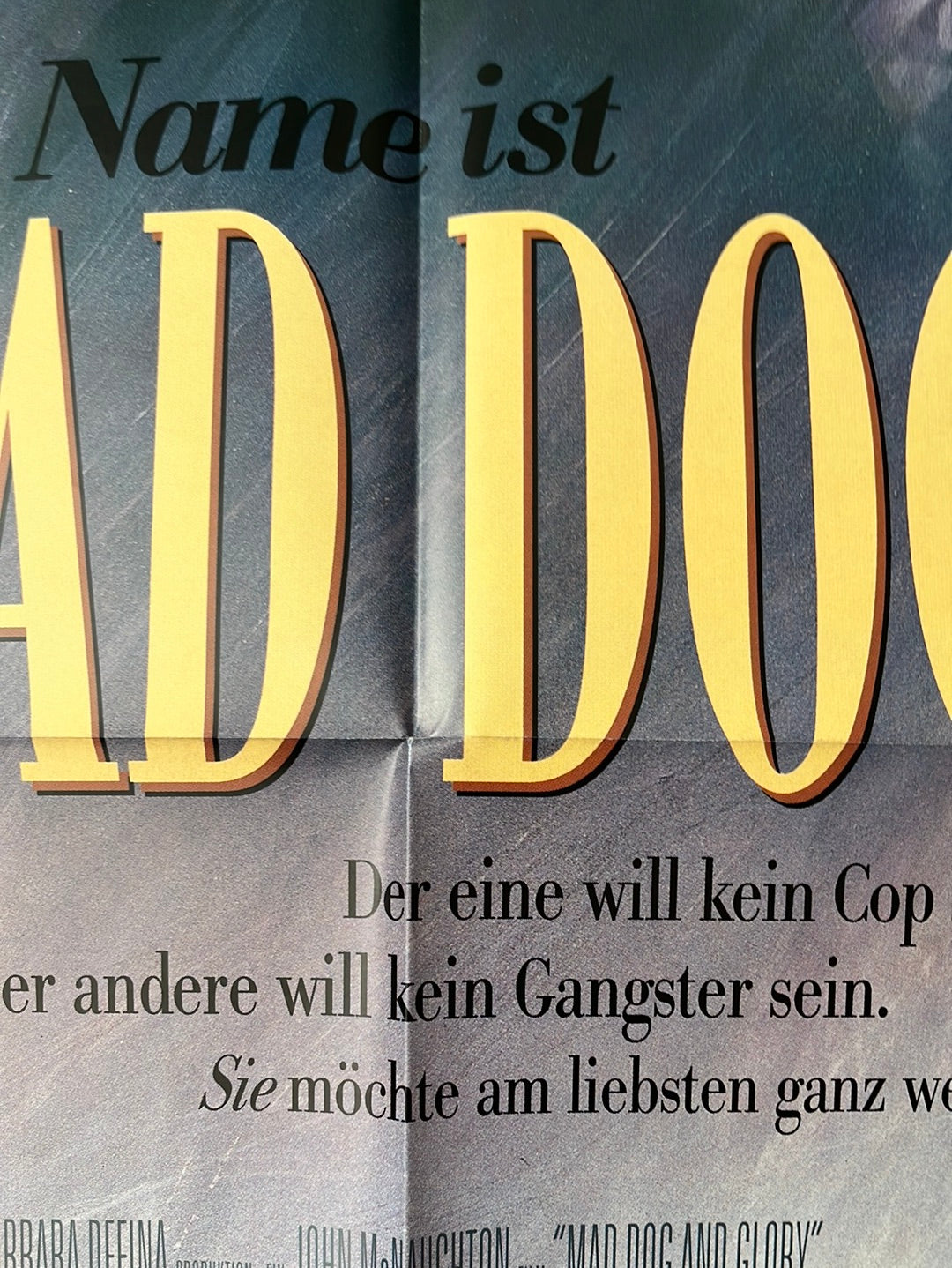 Mad Dog & Glory (1993) Original German A1 Cinema Poster