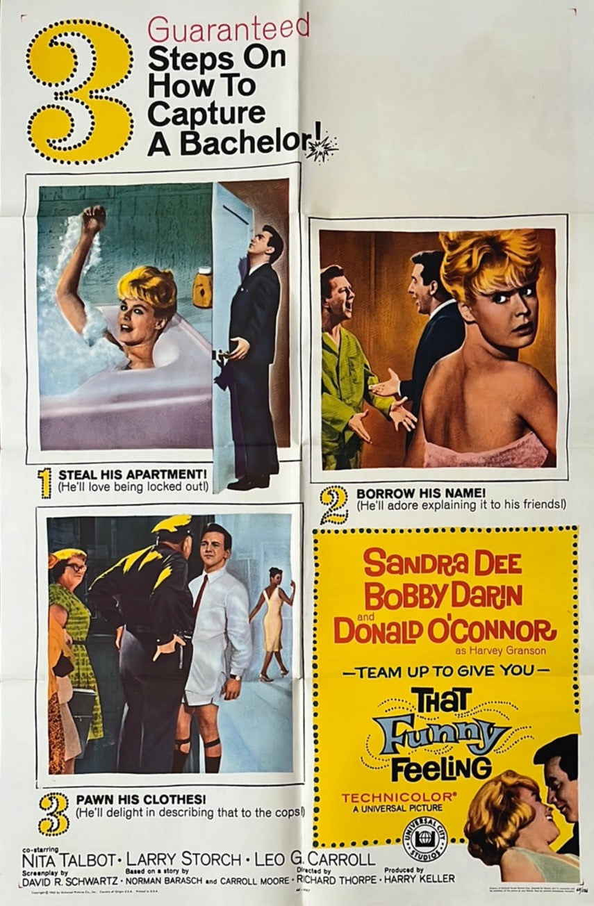 That Funny Feeling (1965) Original US One Sheet Cinema Poster