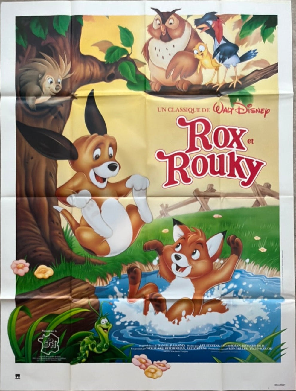 The Fox And The Hound - Rox Et Rouky (1988 Re-Release) Original French One Panel Cinema Poster
