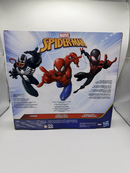 Marvel Spider-Man Titan Hero Series 3 Pack. Miles Morales, Spider-Man Venom