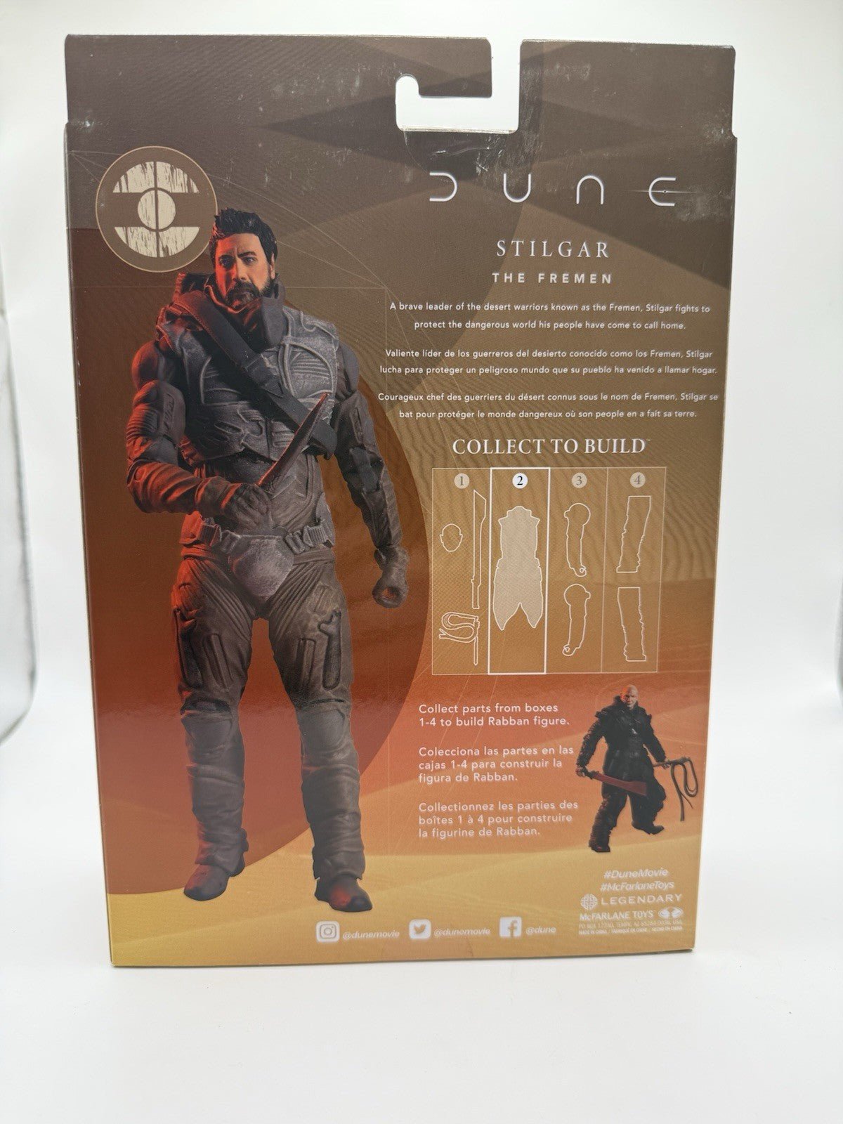 Mcfarlane DUNE Stilgar The Fremen 7" Figure Collect To Build