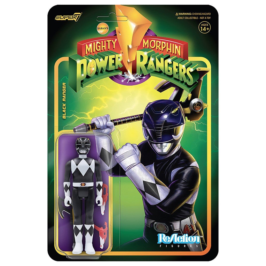 Mighty Morphin Power Rangers ReAction Figure Wave 2 - Black Ranger