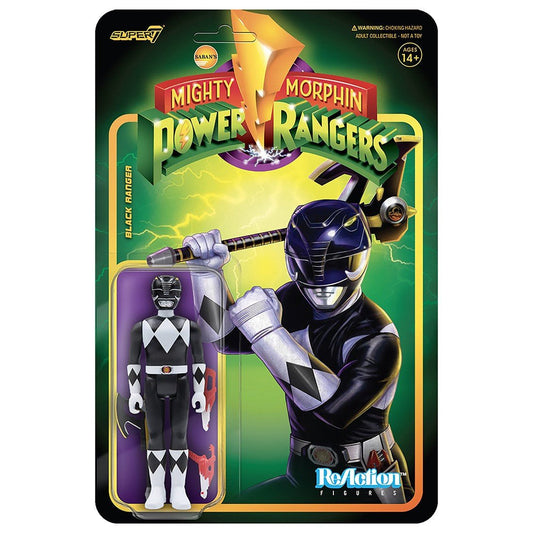 Mighty Morphin Power Rangers ReAction Figure Wave 2 - Black Ranger