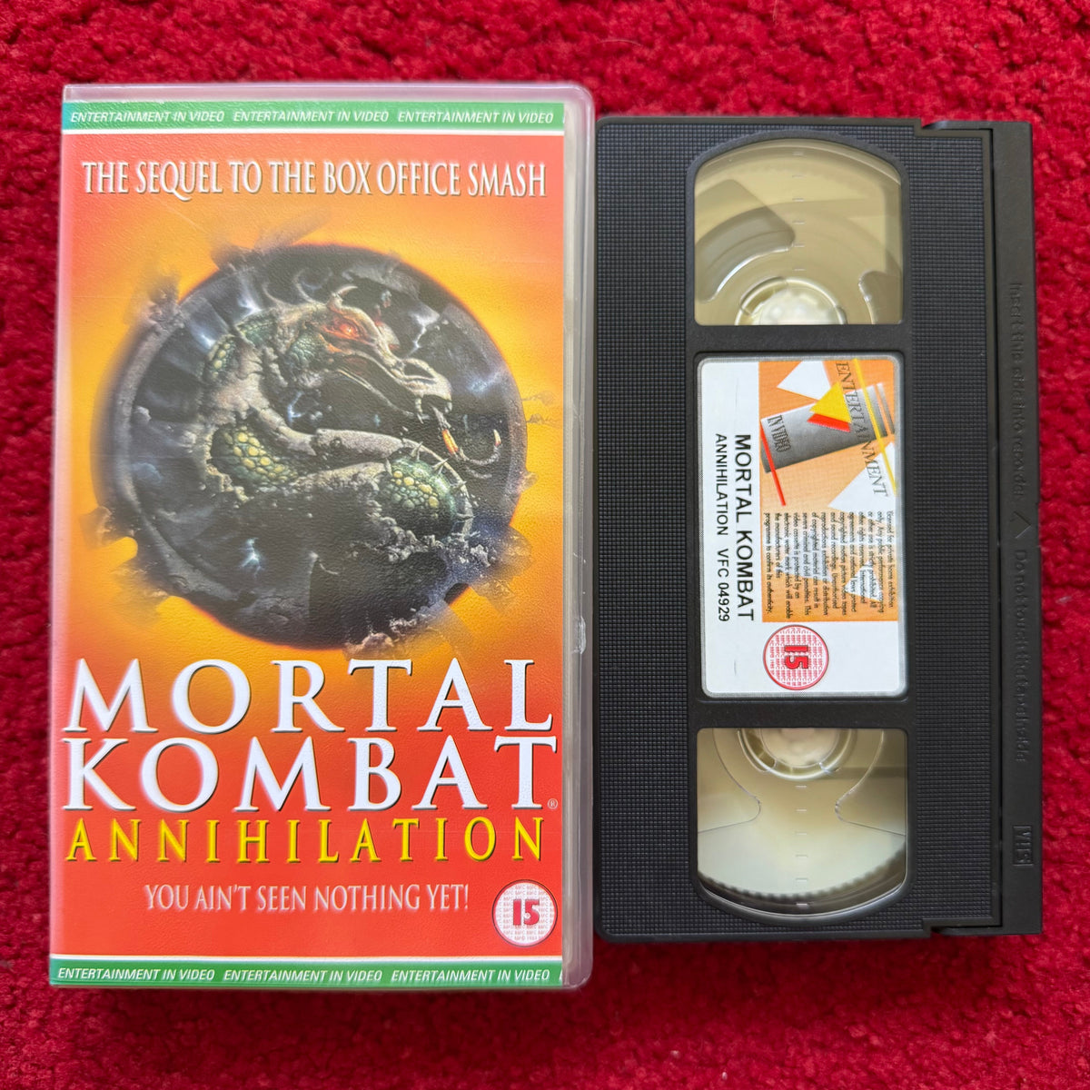 Mortal Kombat Annihilation VHS Video (1997) EVS1259